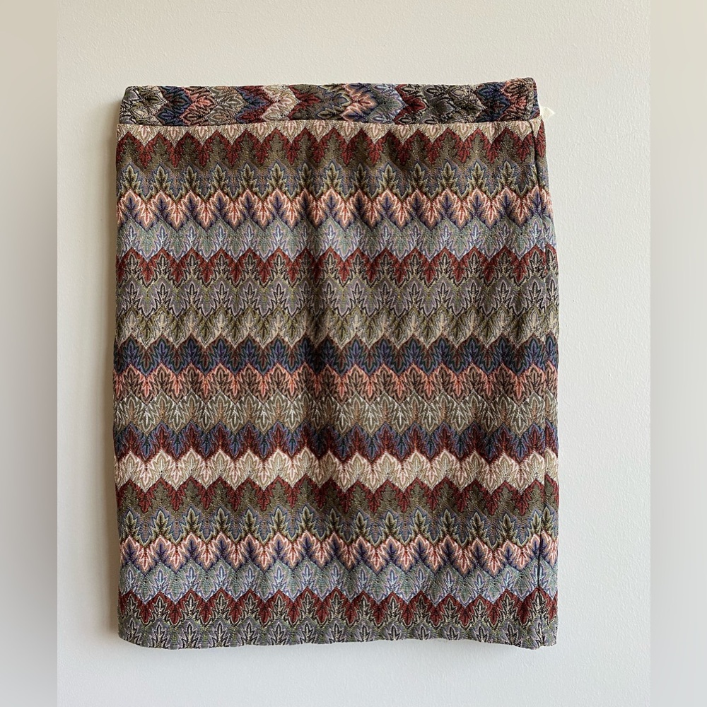 Melissa Paige Zigzag Patterned Pencil Skirt Size S‎